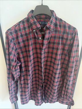 Ralph Lauren Red & Black Plaid Button-Down Shirt